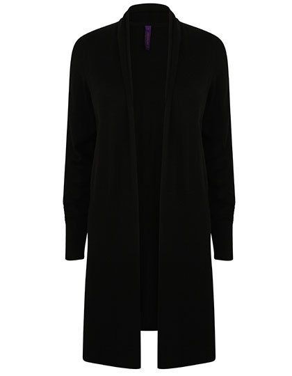 Ladies` Longline Open Cardigan