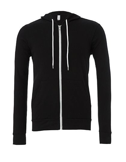 Unisex Zip-Up Poly-Cotton Fleece Hoodie