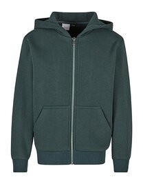 Build Your Brand Kids Fluffy Zip Hoody