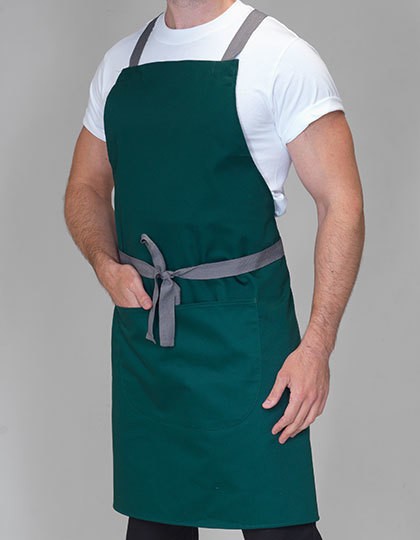 Apron with Grey Ties Crossover