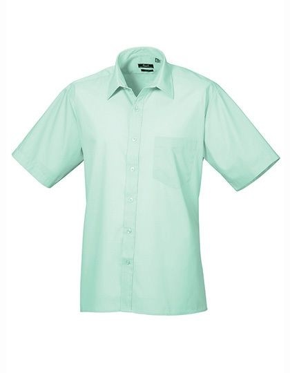 Men`s Poplin Short Sleeve Shirt