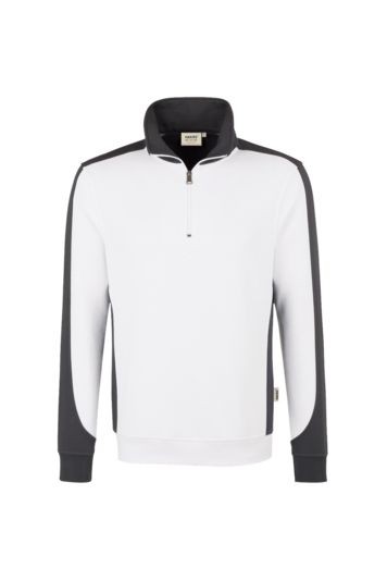 HAKRO Zip-Sweatshirt Contrast Mikralinar®