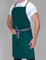 Apron with Grey Ties Crossover