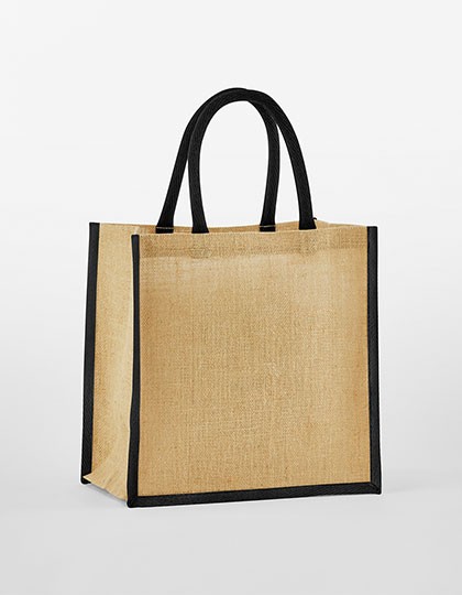 WM477 Westford Mill Natural Starched Jute Mini Gift Bag