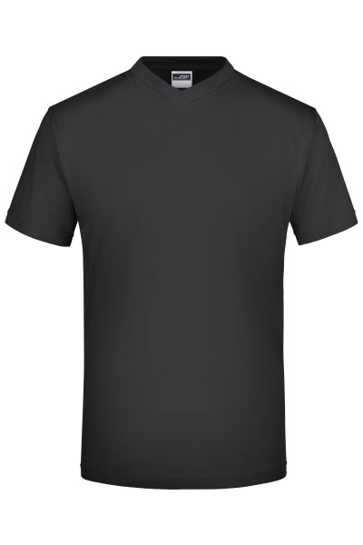 JN003 Komfort-V-Neck-T aus Single-Jersey