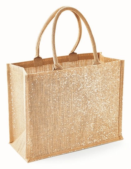 Shimmer Jute Shopper