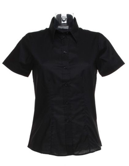 Women`s Tailored Fit Workwear Oxford Shirt Short Sleeve