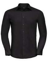 Men`s Long Sleeve Tailored Polycotton Poplin Shirt