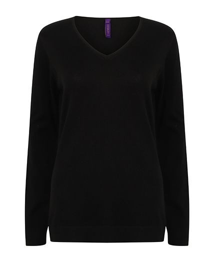 Ladies` Lightweight V Neck Jumper