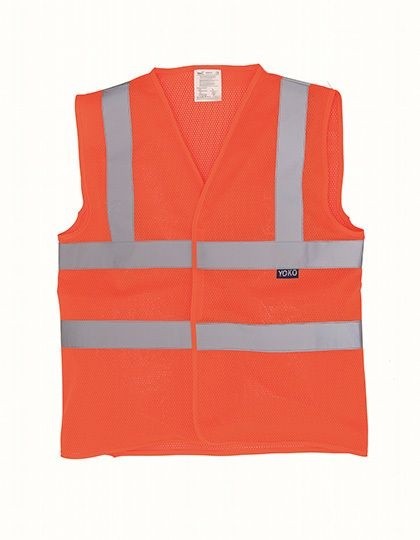 Hi Vis Top Cool Recycled Open Mesh Waistcoat