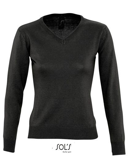 Women`s V Neck Sweater Galaxy