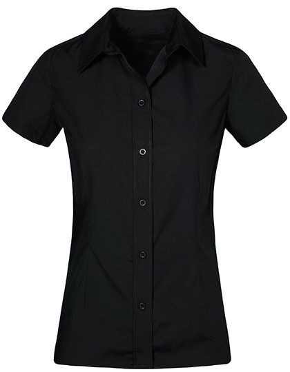 Women`s Poplin Shirt Short Sleeve