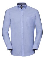 Men`s Long Sleeve Tailored Washed Oxford Shirt