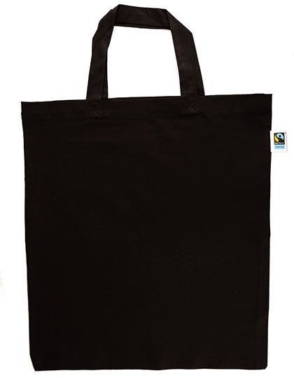 Baumwolltasche, Fairtrade-Baumwolle, kurze Henkel