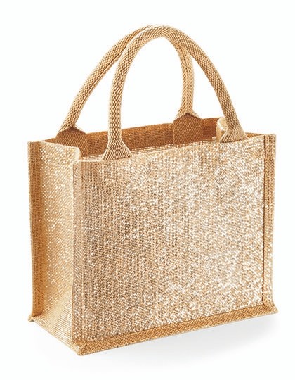 Shimmer Jute Mini Gift Bag