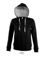 Contrast Hooded Zip Jacket Soul Women